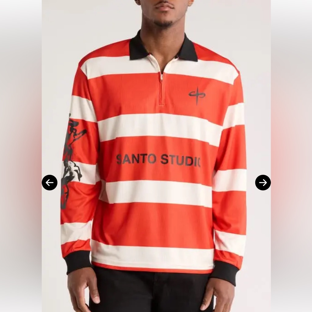 Santo Studio Jett Lawrence Angels Long Sleeve Polo